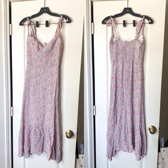 Reformation Dress Nikita Floral Midi Ruffle Shelby 10 GUC - Picture 2 of 8